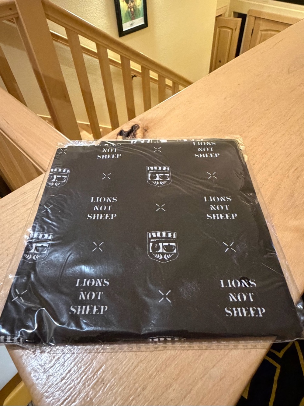 Lions Not Sheep Black Bandana / Face Cover